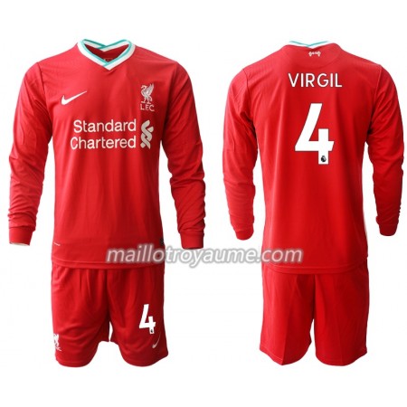 Tenue Enfant Liverpool Virgil van Dijk 4 Domicile 2020-2021 ML (+ Short) Tenue Enfant Liverpool Virgil van Dijk 4 Domicile 2020-2021 ML (+ Short)